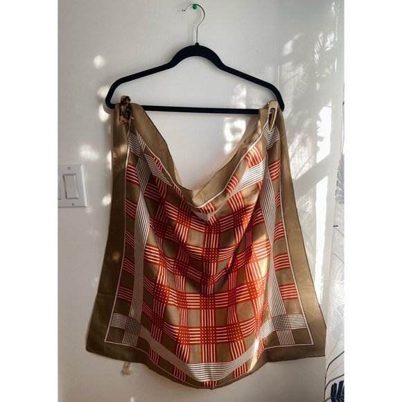 Vintage Brown Italian Scarf - Picture 2 of 5